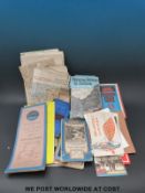 A quantity of shipping ephemera to include 1929 Empress of Russia Canadian Pacific,