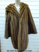 A National Fur Company c1930 mink coat (approx 38