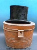 A Christys' of London top hat marked Morgan Bros,