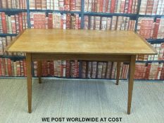 A retro 1960's oak table (H77 x W145 x D82cm)