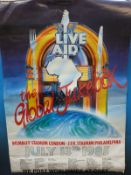 An original 1985 Live Aid Poster designed by Steve Maher (88cm x 61cm)
