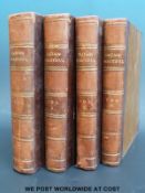 Beautiful Britain, four half bound volumes with gilt spines.