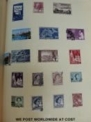 A all-world stamp album collection in three Simplex albums