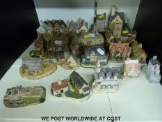 Nineteen mostly David Winter cottages to include Cotswold Village, Benbow's Farmhouse,