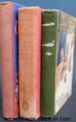 Three separate editions of Alice in Wonderland, the first,