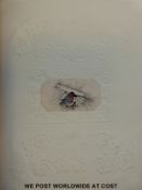 A Victorian album with embossed pictures,