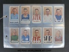 A set of Gallaher's Footballers 51-100 cigarette cards