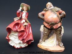 Royal Doulton Falstaff (HN2054) and Top o' the Hill (HN1834)