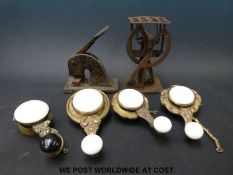 A set of swinging weight late Victorian Post Office letter scales,