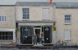 Roy Wallis acrylic on canvas 'The Patchwork Mouse,