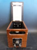 A cased vintage galvanometer by H.