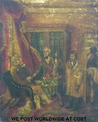 An 18thC / 19thC oil on panel 