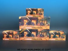 Five Matchbox Models of Yesteryear diecast model fire engines,