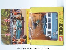 Corgi Toys diecast model Commer Mobile Camera Van, 479, with blue and white Commer Van, spun hubs,
