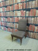 A 19thC nursing chair and a similar child's chair