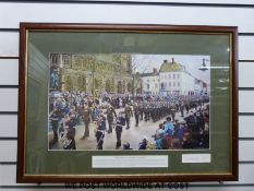 David Rowlands signed limited edition (24/100) print 'The Freedom of the City of Lichfield' (34 x