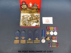 A set of WWII and later medals comprising 1939-1945 medal, Defence medal,