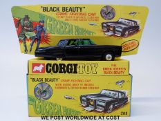Corgi Toys diecast model The Green Hornet 'Black Beauty' crime fighting car, 268, with black body,