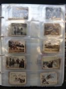 An interesting collection in two albums of mainly German and French stamps on covers and postcards.