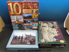 Twelve 3D jigsaw puzzles, mainly Puzz 3D,