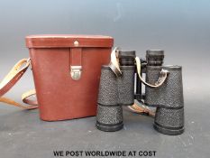 A cased set of Carl Zeiss Jena Jenoptem 10 x 50w binoculars