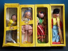 Four Pelham Puppets, Dutch Girl, Fairy, Dutch Boy and Gypsy,