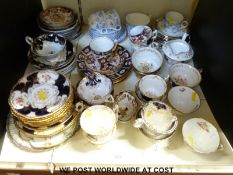 A Coalport Batwing part tea set and other decorative teaware