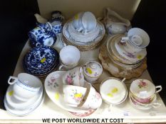 A large collection of Copeland Spode part tea sets,