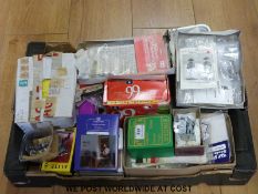 A large collection of unpainted lead soldiers and figures,