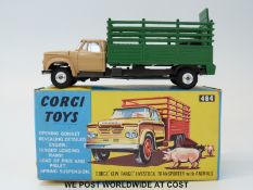 Corgi Toys diecast model Dodge 'Kew Fargo' Livestock Transporter, 484, with beige,