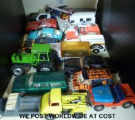 Eighteen Corgi and other diecast model vehicles