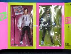 Two Medicom Sex Pistols Red Action Heroes, Johnny Rotten RAh 263 and Sid Vicious RAh 262,