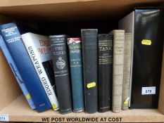 A quantity of military books including Head Dress Badges of The British Army, The Tank,