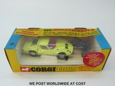 Corgi Toys Whizzwheels diecast model Lamborghini P400 GT Miura, 342, with lime green body,