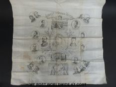 A collection of ephemera to include a tray cloth commemorating Queen Victoria's Golden Jubilee