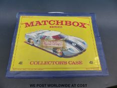 Matchbox diecast model collector's case no.