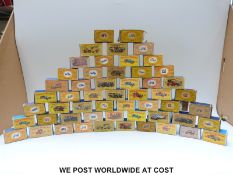 Fifty four Matchbox models of Yesteryear diecast model vehicles,