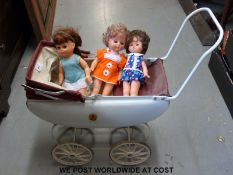 A 1960's Tri-ang doll's pram,