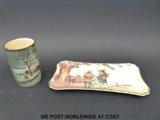 A Royal Douton series ware tray 'Under the Greenwood Tree' D 6341,