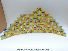 Fifty-two Matchbox Lesney 1-75 series diecast model vehicles, 3, 4, 5, 8, 9, 10, 12, 14, 15, 16, 19,