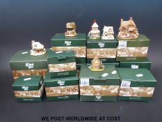 Seventeen Lilliput Lane houses to include Little Bee, Snow Stores, Frost Bite,