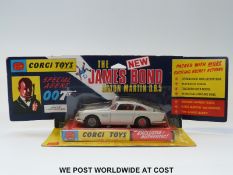 Corgi Toys diecast model James Bond Special Agent 007 Aston Martin DB5, 270, with silver body,