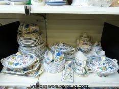 An extensive Mason's Ironstone Regency pattern dinner and tea service