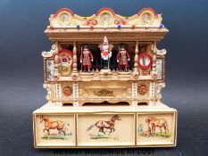 A scratch built set of fairground steam gallopers to approximately 1/12 scale together with packing