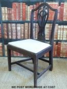 A pair of Georgian dining chairs