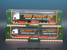 Two Corgi Eddie Stobart diecast models,