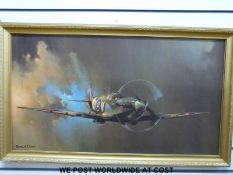 Barry Clark Spitfire print (50 x 90cm)