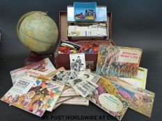 A collection of collector's cards to include Beatles chewing gum examples, tea cards,