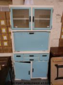 A retro kitchen cabinet with drop-down work surface (W91 D42cm H186cm)