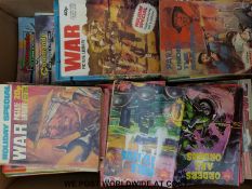 Four hundred various 64 page war picture library cartoon periodicals